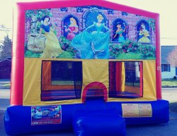 Disney20Princess20banner 107211675 Module Bounce House With A WET Slide (Water Slide)