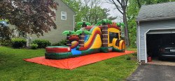 283430570 423125256484374 27782634634135419 n 1686936687 Jungle Yellow Bounce House With A WET Slide (Water Slide)