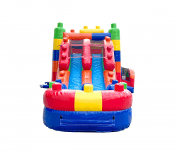 xco wddlmblock front 1 1722257584 Legoo Bounce House With a DRY Slide