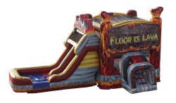 Floor is Lava Bounce House with a WET Slide