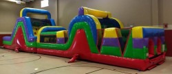 60 FT Retro Obstacle Course (DRY SLIDE ONLY)